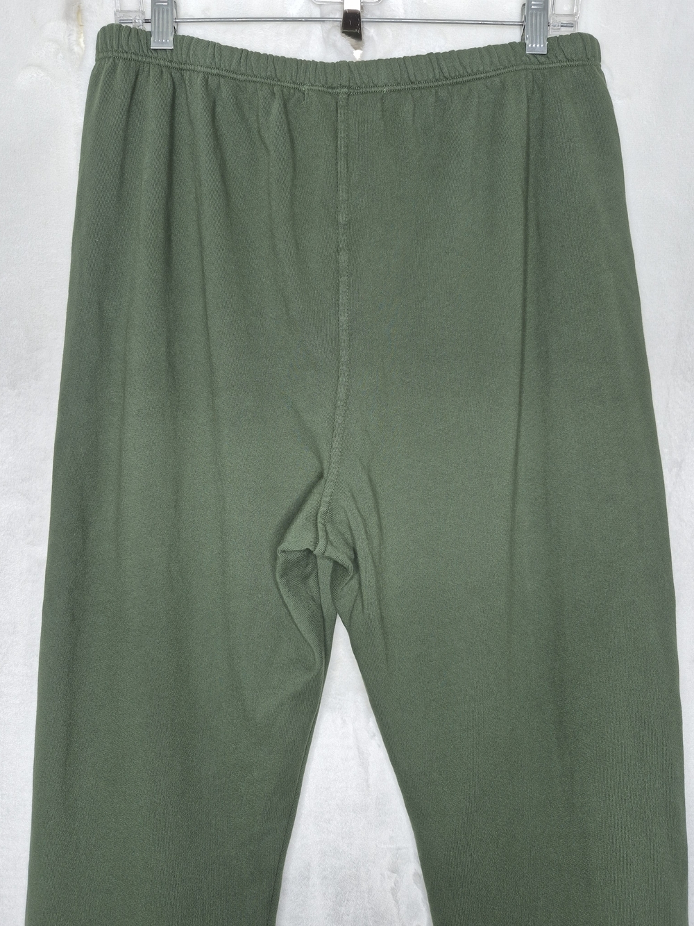 perfectwhitetee Olive Green Fleece Joggers Sweatpants Drawstring Medium - Picture 5 of 7
